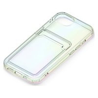 PGA iPhone 16e用 クリアポケットケース オーロラ