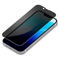 PGA iPhone 16e/14/13/13Pro 液晶全画面保護ガラス のぞき見防止