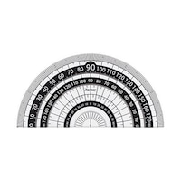 レイメイ藤井 見やすい白黒分度器黒×20