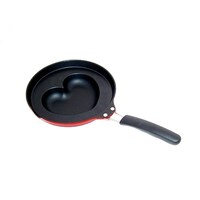 杉山金属 ハートのオムフライパン レッド KS2828 KS2828 1個