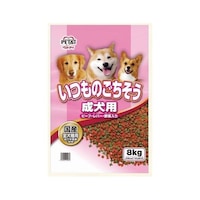 ペットアイ いつものごちそう 成犬用 ビーフ・レバー・野菜入り 8kg 64516947 1本