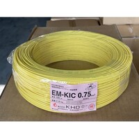 KHD 架橋ポリエチレン絶縁電線 1巻(200m入) EMKIC 0.75sq 黄 EMKIC 0.75sq 黄 1巻