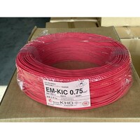 KHD 架橋ポリエチレン絶縁電線 1巻(200m入) EMKIC 0.75sq 赤 EMKIC 0.75sq 赤 1巻