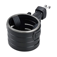 セイワ 車内用品 ドリンクホルダー ハイトアジャストACドリンク メタルブラック エアコンルーバー取り付けタイプ 高さ・角度調節可能 WA110 60237817 1個