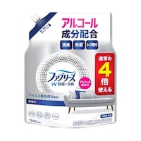 P&G N ファブリーズW除菌 無香料 アルコール成分入り つめかえ用4回分 1280mL 60330974 1個