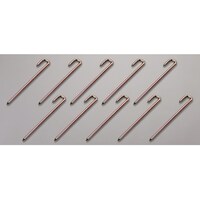 日本緑十字社 ロープ止め金具 RPK200 7mmΦ×28×200mm 10本組 282010 60444063 1組