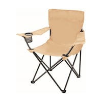 カクセー レジャー・アンド・ライフ ポータブルレジャーチェア(ひじ掛け付き)ベージュ LL10 60444712 1個