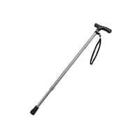 アークランズ アルミ製 杖 伸縮式 チェック柄 70ー100cm 13段階調整 シルバー NS69C9 60445203 1本