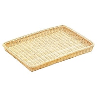 萬洋 籐 浅型パンかご