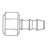 Merck Connection Adapter 1/4in. NPTF to 1/4in. I.D. hose Nylon 1SET 1箱(2個入) XX6700118 1箱