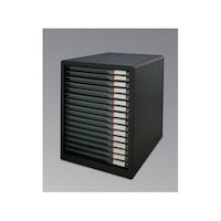 アイリスオーヤマ レターケース 16段 ダークグレー L16SSR