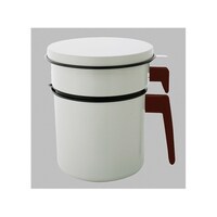 アイリスオーヤマ 活性炭オイルポット1200mlカートリッジ1個付 白 HOP1200