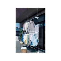 アイリスオーヤマ ステンレスベランダ物干し ホワイト SVI300NR