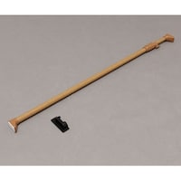 アイリスオーヤマ 木調強力伸縮棒 ダークブラウン HMNPJ190
