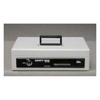 アイリスオーヤマ 手提げ金庫A5スリム グレー SBXA5S