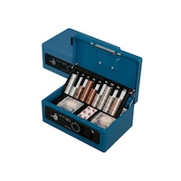 アイリスオーヤマ SBXA5手提げ金庫A5 ブルー