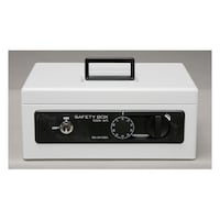 アイリスオーヤマ 手提げ金庫A5 ブルー SBXA5