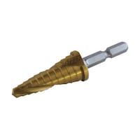 トップ工業 電動ドリル用六角シャンクスパイラルステップドリル ゴールドタイプ ESD616SG