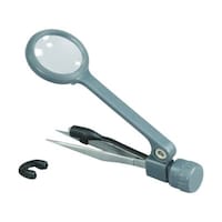ヒカリ LEDライト付きルーペ ピンセット付き HE08