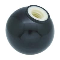 アズワン 樹脂製握り玉 金具なし黒 20XM5mm (20個入) TPB205BK