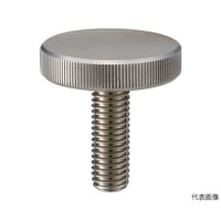 アズワン ローレットノブ 平型 オネジ・スチール製 外径36×ネジM10 TKKBFM10X30