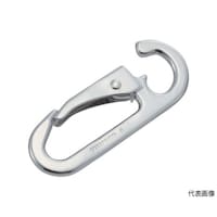 アズワン スナップフック ステンレス製 D型 線径Φ5.5×開口7mm (2個入) TSF5D