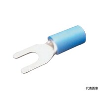 日本圧着端子製造 ビニル絶縁付角先開形端子(ストレート形) 100個入り V2N3A