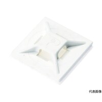 パンドウイットコーポ マウントベース アクリル系粘着テープ付き 白 (100個入) ABMMATC