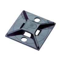 パンドウイットコーポ マウントベース アクリル系粘着テープ付き 耐候性黒(100個入) ABMMATC0