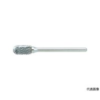 アズワン 超硬バー 先丸円筒型 Φ6.4X刃長13X軸3 シングルカット TB2B064S