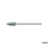 アズワン 超硬バー トンガリ型 Φ6.4X刃長13X軸3 シングルカット TB4B064S