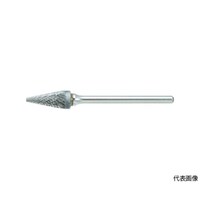 アズワン 超硬バー テーパー型 Φ6.4(22°)X刃長13X軸3 シングル TB5B064S