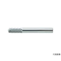 アズワン 超硬バー 先丸円筒型 Φ6X刃長16X軸6 シングルカット TB2C060S