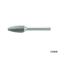 アズワン 超硬バー 砲弾型 Φ12.7X刃長25X軸6 シングルカット TB3C127S