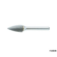 アズワン 超硬バー トンガリ型 Φ12.7X刃長25X軸6 シングルカット TB4C127S