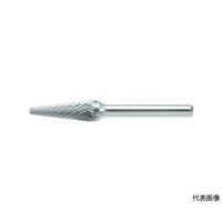 アズワン 超硬バー テーパー先丸型 Φ8X刃長22X軸6 ダブルカット TB7C080