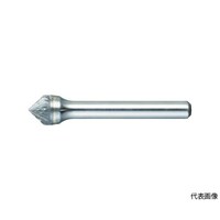 アズワン 超硬バー 円錐型90° Φ9.5X刃長4.8X軸6 シングルカット TB49C095S