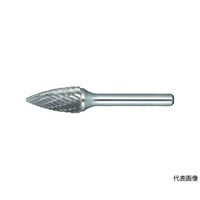 アズワン 超硬バー トンガリ型 Φ9.5X刃長19X軸6 コースカット TH4C095