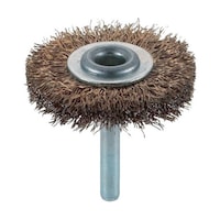 アズワン 軸付ホイールブラシ φ50X軸6 真鍮メッキ鋼線 線径0.25 TB6221