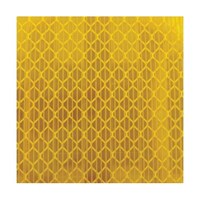 アズワン 高輝度反射シート カプセルレンズ型 227mmX227mm 黄 HS2222C Y