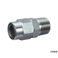 アズワン SUSメイルコネクタ 適用チューブ径4X2 ねじR1/4 TS402M