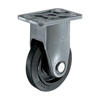 ハンマーキャスター 静音樹脂製 S型固定 ゴムB車130mm 400PSRFR130 400PSRFR130 1個