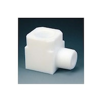 フロンケミカル PTFE パイプエルボーアダプター RC1/4×R1/4 NR1109002 1個