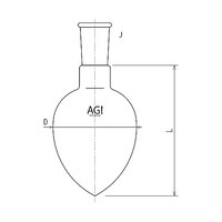 旭製作所 梨フラスコ 100mL 19/38 32301003L 1個
