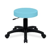 高田ベッド ホスピタルチェアー 座面直径36×座高42ー50cm スカイブルー TB43901 1個