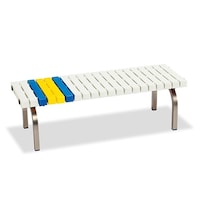 テラモト ホームベンチ ステン 1200 白 BC3023125 1個