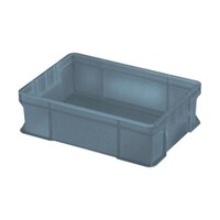 アズワン TTC型コンテナ 透明ブラック TTC1BK