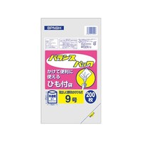 オルディ バランスパック9号ひも付半透明 1ケース(200枚/冊×10冊×12パック) BPN9H 1箱
