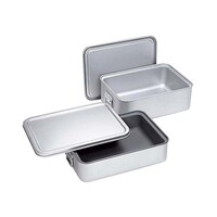 江部松商事 アルマイト 角型二重米飯缶(蓋付)264D 1130090