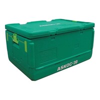 江部松商事 保冷折りたたみコンテナー ASKOC30 本体・蓋セット 5633410
